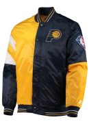 Indiana Pacers Leader Color Block Satin Varsity Jacket