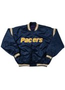 Indiana Pacers Navy Varsity Satin Jacket
