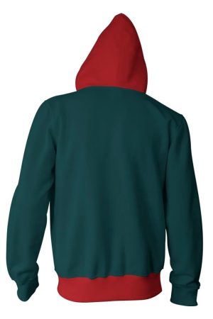 Into The Spider Verse Miles Morales Jacket with Red Hoodie
