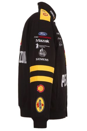 Joey Logano Shell and Pennzoil Full-Snap Twill Jacket
