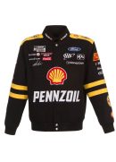 Joey Logano Shell and Pennzoil Full-Snap Twill Jacket