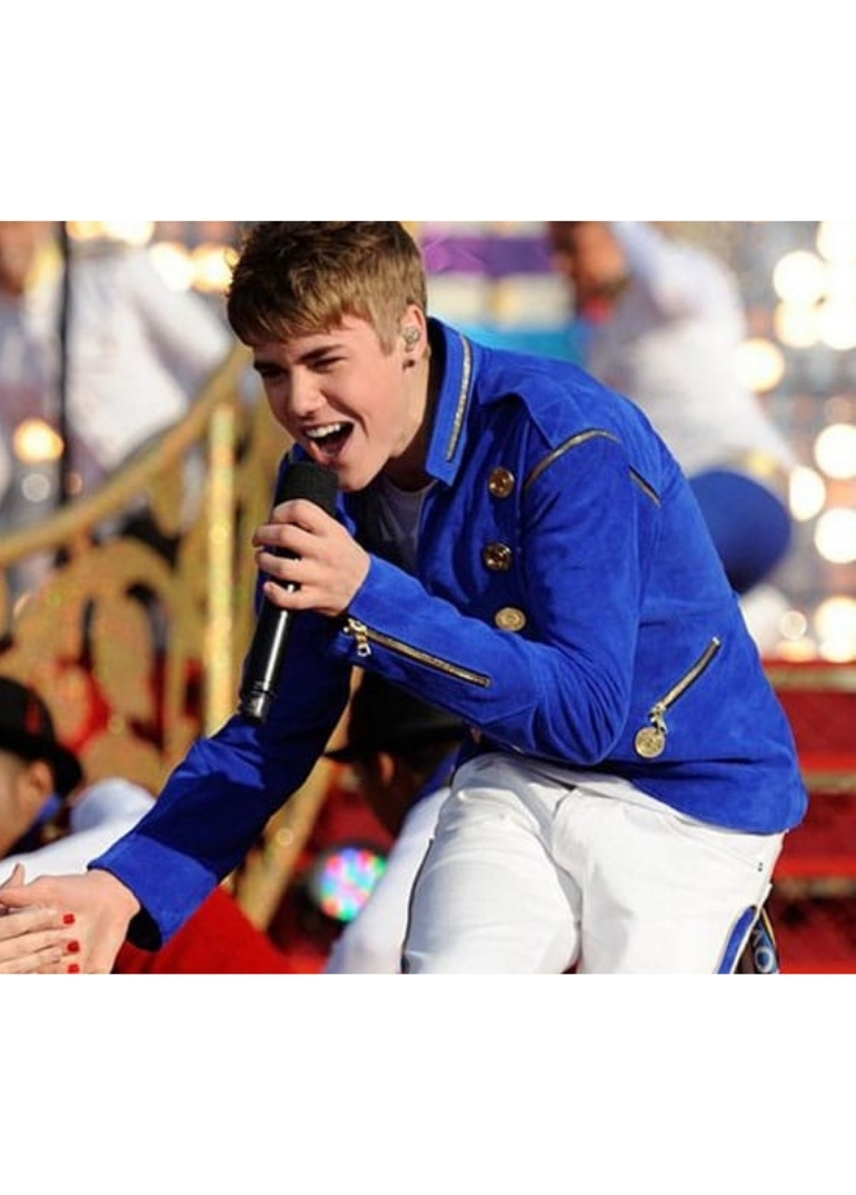 Justin Bieber Disney World Florida Blue Jacket