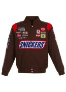 Kyle Busch Brown Snickers Full-Snap Twill Jacket