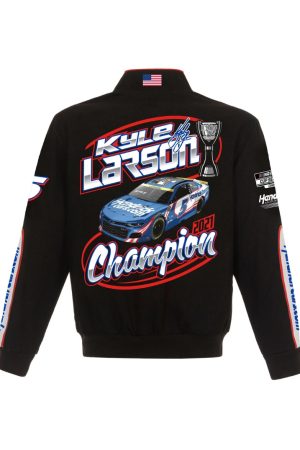 Kyle Larson Champion Full-Snap Twill Cotton Jacket