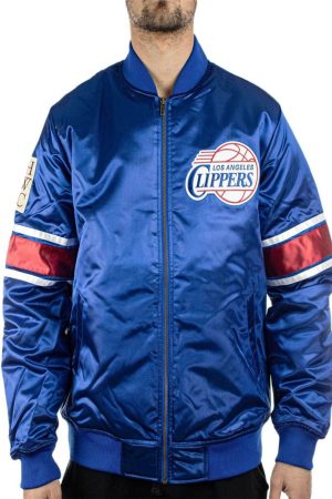 Los Angeles Clippers NBA Heavyweight Satin Jacket