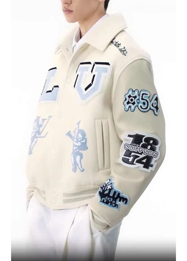 Louis Vuitton Bunny Varsity Jacket 3 Louis Vuitton Bunny Varsity White Jacket
