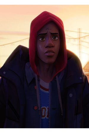 Miles Morales Spider-Man Across the Spider-Verse Puffer Jacket