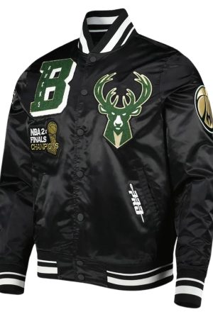 Milwaukee Bucks Mash Up Capsule Satin Jacket