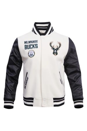 Milwaukee Bucks Retro Classic Rib Wool Jacket