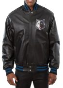 Minnesota Timberwolves Domestic Team Leather Jacket