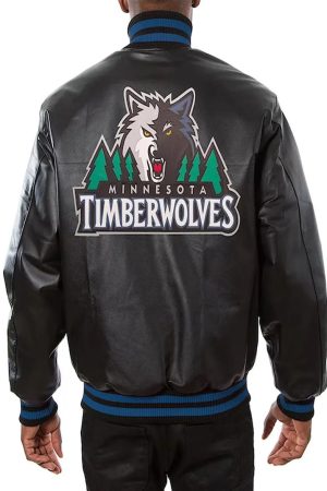 Minnesota Timberwolves Domestic Team Leather Jacket