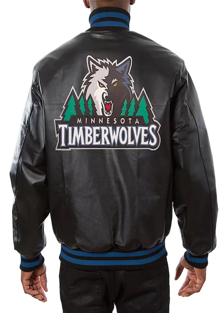Minnesota Timberwolves Domestic Team Leather Jacket 2 Minnesota Timberwolves Domestic Team Leather Jacket