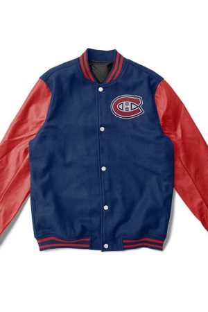 Montreal Canadiens Blue And Red Varsity Jacket