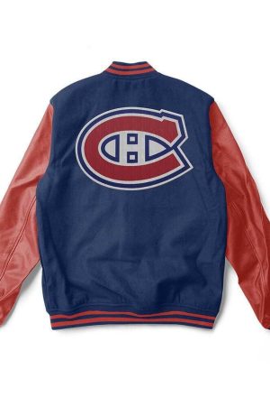 Montreal Canadiens Blue And Red Varsity Jacket