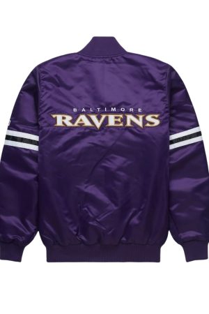 Baltimore Ravens Satin Varsity Jacket