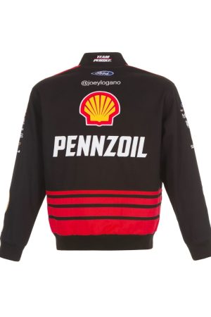 Nascar Joey Logano Shell Pennzoil Twill Full-Snap Jacket