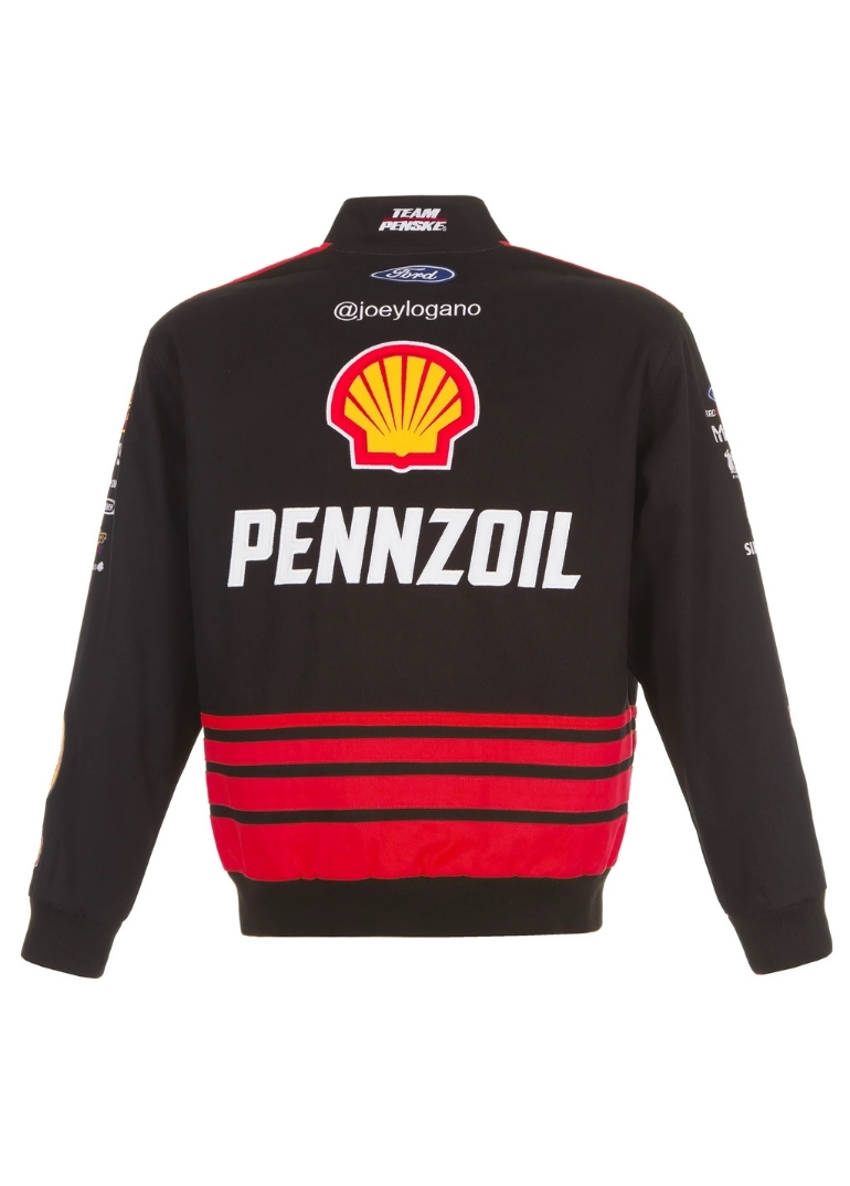 Nascar Joey Logano Shell Pennzoil Twill Full-Snap Jacket 6 Nascar Alex Bowman Ally Full-Snap Jacket