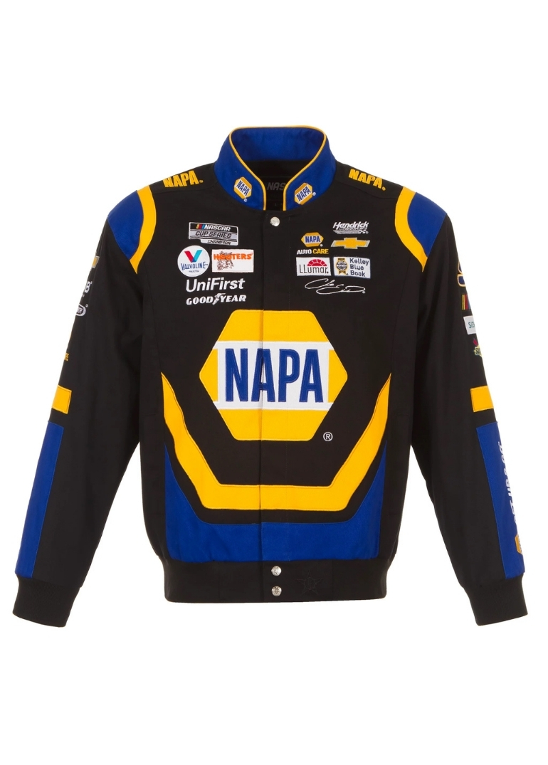 Nascar Chase Elliott NAPA Twill Full-Snap Jacket 1 Nascar Chase Elliott NAPA Twill Full-Snap Jacket