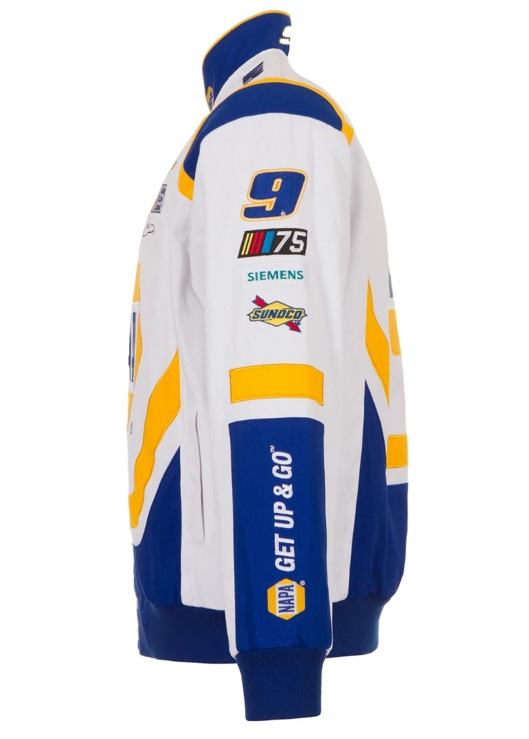 Nascar Chase Elliott NAPA Twill Full-Snap Jacket 7 Nascar Chase Elliott NAPA Twill varsityJacket