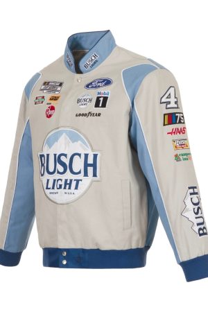Nascar Kevin Harvick Busch Light Twill Full-Snap Jacket
