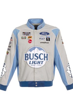 Nascar Kevin Harvick Busch Light Twill Full-Snap Jacket