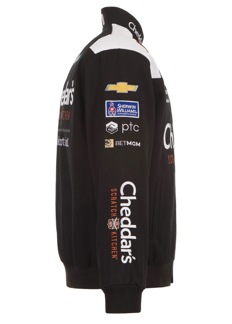 Nascar Kyle Busch Cheddar’s Cotton Twill Full Snap Jacket 3 Nascar Kyle Busch 3Chi Cotton Full Snap Jacket