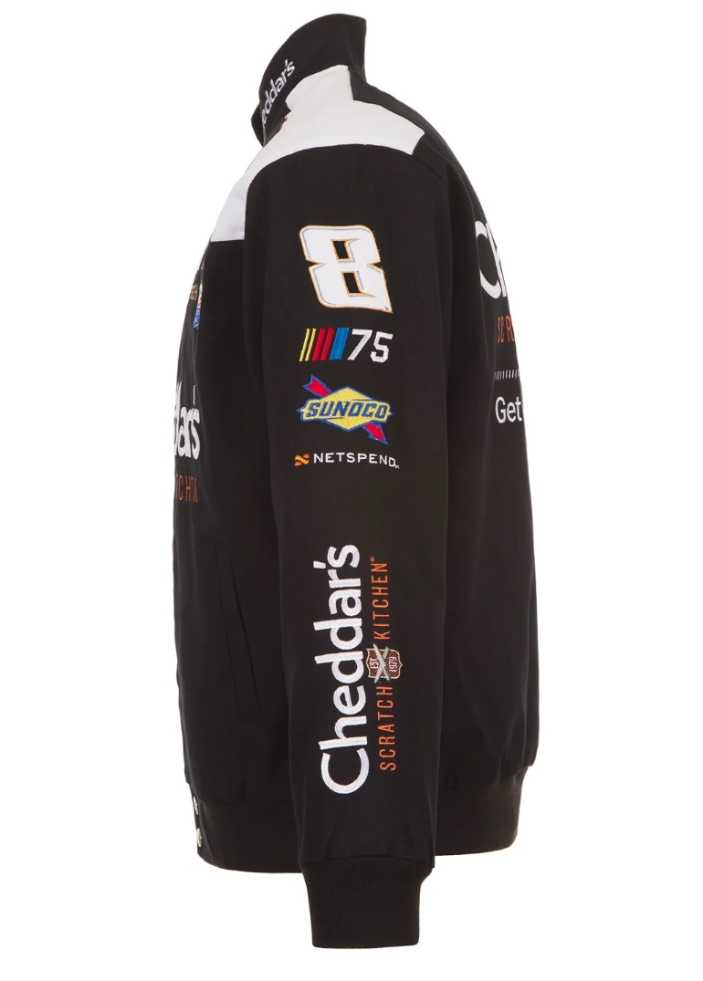 Nascar Kyle Busch Cheddar’s Cotton Twill Full Snap Jacket 4 Nascar Kyle Busch 3Chi Twill Full Snap Jacket