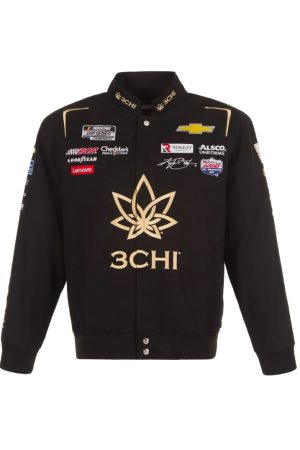 Nascar Kyle Busch Cheddar’s Cotton Twill Full Snap Jacket
