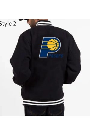 Indiana Pacers Varsity Navy Wool Jacket