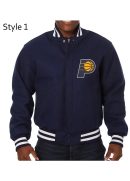Navy Indiana Pacers Wool Varsity Full-Snap Jacket