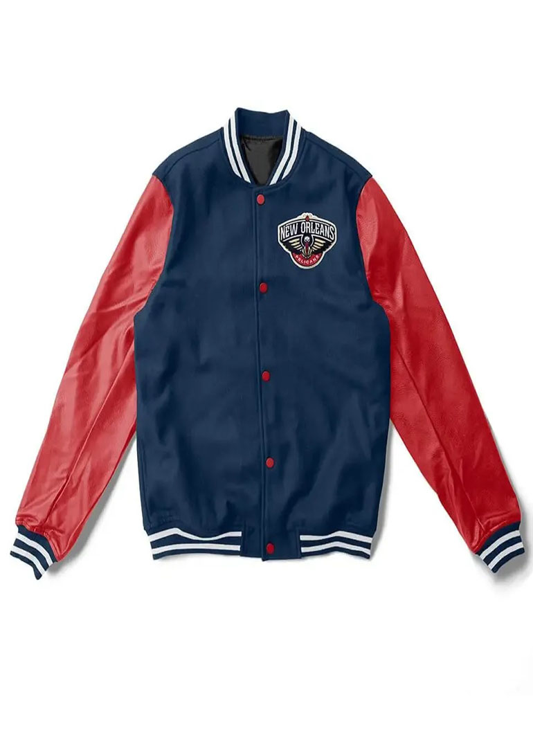 New Orleans Pelicans Letterman Jacket 3 New Orleans Pelicans Letterman Jacket