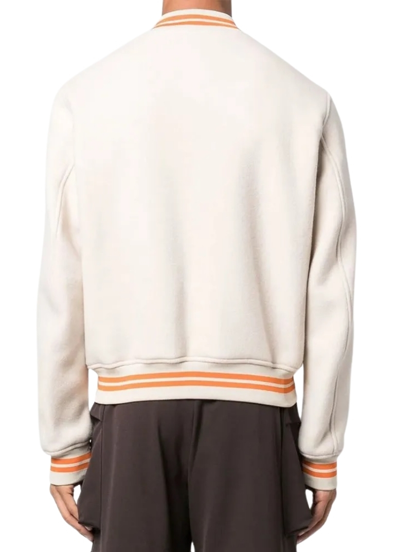 OW Logo-Patch Off-White Varsity Jacket 2 OW Logo-Patch Off-White Jacket