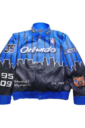Orlando Magic x Jeff Hamilton NBA Blue Varsity Jacket