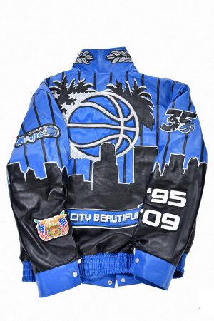 Orlando Magic x Jeff Hamilton NBA Blue Varsity Jacket