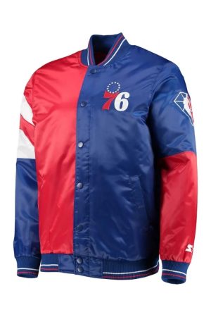 Philadelphia 76ers 75th Anniversary Leader Full-Snap Jacket