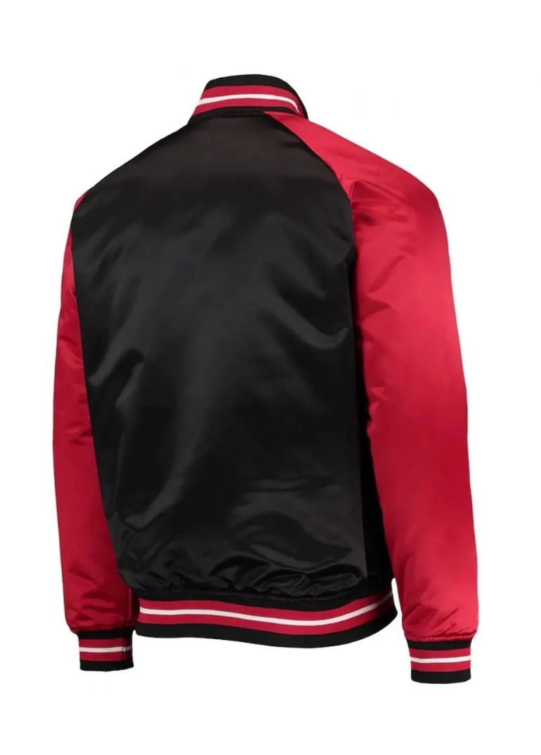 Philadelphia 76ers Hardwood Classics Satin Jacket 2 Philadelphia 76ers Hardwood Classics Jacket