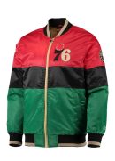 Philadelphia 76ers Satin Full-Zip Jacket