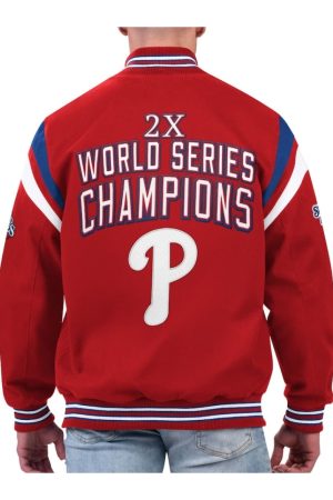 Philadelphia Phillies World Series Champions Full-Snap Jacket
