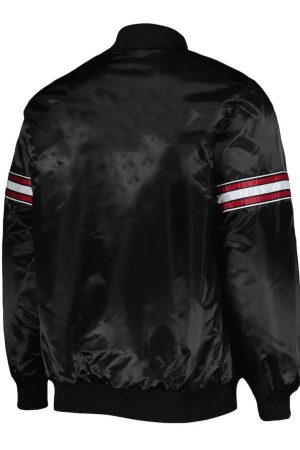 Pick & Roll Miami Heat Black Varsity Satin Jacket