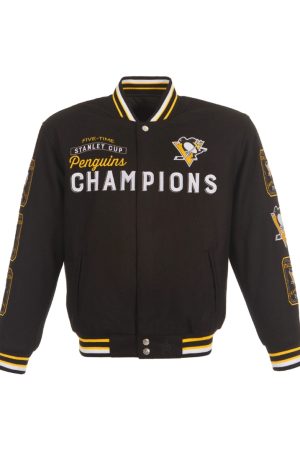 Pittsburgh Penguins 5-Time Stanley Cup Champions Jacket