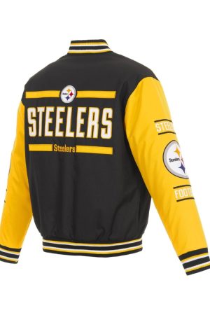 Pittsburgh Steelers Poly Twill Varsity Jacket