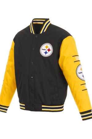 Pittsburgh Steelers Poly Twill Varsity Jacket