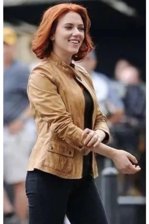 Scarlett Johansson The Avengers Movie Leather Jacket