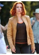 Scarlett Johansson The Avengers Movie Leather Jacket