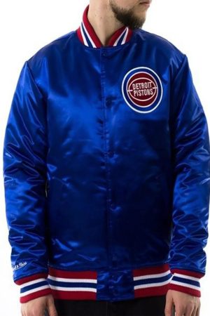 Starter 90’s NBA Detroit Pistons Blue Jacket