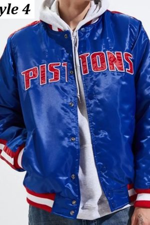 Starter 90’s NBA Detroit Pistons Blue Jacket.