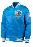 Starter Dallas Mavericks Blue Satin Jacket