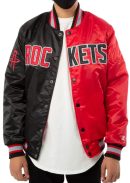 Houston Rockets Red and Black Jacket