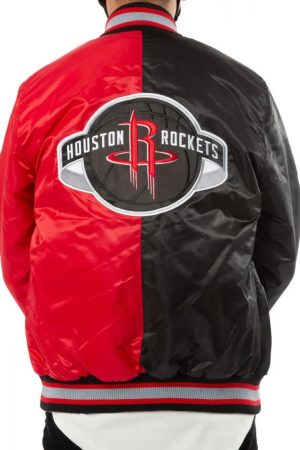 Houston Rockets Red and Black Jacket