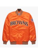 Starter Nfl Browns Satin Varsity Jacket